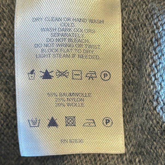 Lands end girls gray argyle cardigan size XL (18/20) - Picture 6 of 9